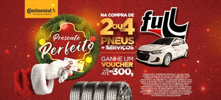 Promoção Presente Perfeito Full Pneus. Participe! 